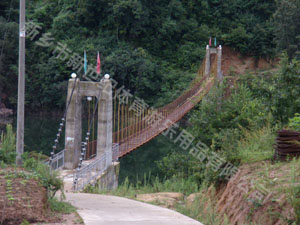 洋县水库吊桥